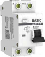 Дифференциальный автомат EKF Basic АД-12 1P+N 10А 30мА АС C DA12-10-30-bas