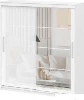 Шкаф распашной NN мебель К ШКП 3 2.0 (белый текстурный)