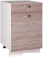 Шкаф напольный Anrex Alesia 1D1S/50-F1 (серый/дуб анкона)