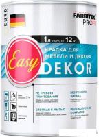 Краска Farbitex Profi EasyDekor для мебели и декора 1 л (белый)