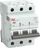 Выключатель автоматический EKF Averes AV-10 3P 63A (C) 10kA mcb10-3-63C-av