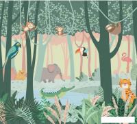 Фотообои Vimala Лес с животными 270x300