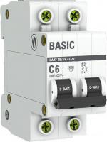 Выключатель автоматический EKF ВА 47-29 2P 6A (C) 4.5кА mcb4729-2-06C