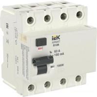 Дифференциальный автомат IEK 4P 63А 100мА тип AC AR-R10N-4-063C100