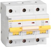 Выключатель автоматический IEK ВА 47-100 3Р 63А 10кА С MVA40-3-063-C