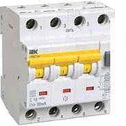 Дифференциальный автомат IEK АВДТ 34 C16 30мА MAD22-6-016-C-30