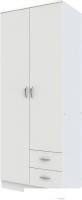Шкаф распашной Anrex Romano 2D2S (белый)