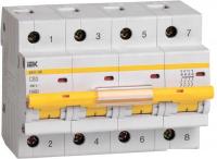 Выключатель автоматический IEK ВА 47-100 80А 4P 10кА С MVA40-4-080-C