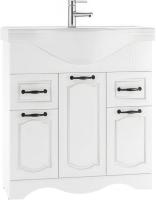 Домино Тумба под умывальник Классика 80 Rich с 2 верхними ящиками