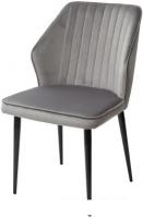 Стул M-City Seattle-V 461MC03826 (светло-серый 26 велюр/черный)