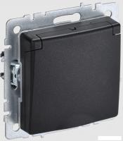 Розетка IEK Brite РСбш10-3-БрЧ