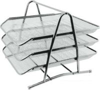 Лоток для бумаг deVente 3-х секционный 3041010 (серый)