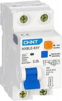 Дифференциальный автомат Chint NXBLE-63Y 1P+N 63A 30mA AС С 4.5kA