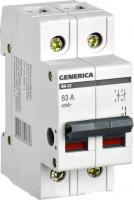 Выключатель нагрузки Generica ВН-32 2Р 63А MNV15-2-063