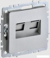 Розетка компьютерная IEK Brite РК10-2-БрА
