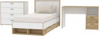 Комплект мебели для спальни Интерлиния Scandi-1 (дуб золотой/белый платинум)
