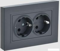 Розетка IEK Brite РСш12-3-БрГ