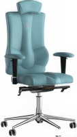 Кресло Kulik System Elegance (экокожа, синий с подголовником)