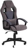 Кресло TetChair Driver (флок/ткань, серый)