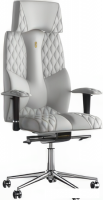 Кресло Kulik System Business Design (экокожа, белый с подголовником)