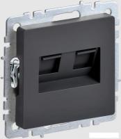 Розетка компьютерная IEK Brite РК10-2-БрГ