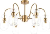 Люстра средней высоты Escada Gloss 1141/6PL E14*60W Antigue copper/Clear