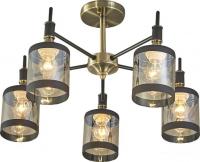 Люстра средней высоты Escada Detroit 599/5P E27*60W Antique brass/Black