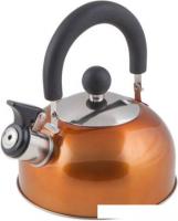 Чайник со свистком Perfecto Linea Holiday 52-112014 (оранжевый металлик)