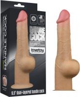 Реалистичный фаллоимитатор Lovetoy Dual Layered Handle Cock 25 см LV411031