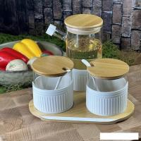 Набор для масла и уксуса с солонкой и перечницей Lenardi 160-227