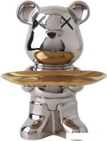 Статуэтка Merry Bear Home Decor Violent Bear Серебро 30001210