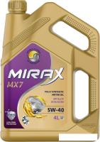 Моторное масло Mirax MX7 5W-40 SL/CF A3/B4 4л