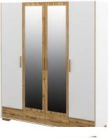 Шкаф распашной Неман мебель Сканди МН-036-34 (дуб вотан/белый)