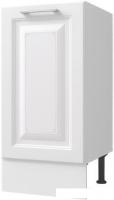 Шкаф напольный Горизонт Классик 40 кухонный (белый эмалит)