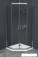 Душевой уголок BelBagno UNO-195-P-2-100-C-Cr