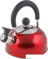 Чайник со свистком Perfecto Linea Holiday 52-112015 (красный металлик)