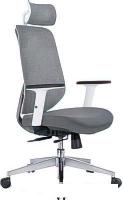 Кресло Norden Имидж Gray 2 YS-0817H(FY+FY)W (белый пластик/серая ткань)
