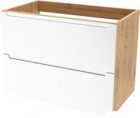 ЗОВ Тумба под умывальник Дион 70 D70LHO0M9003MKV5 (белый матовый/дуб)