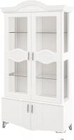Шкаф-витрина Неман мебель София МН-025-21 (белый глянец)