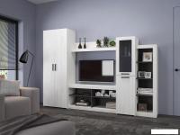 Стенка Genesis Мебель Oskar 4 (сосна белая Loft/венге)