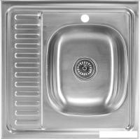 Кухонная мойка Saniteco 6060-R (с сифоном)
