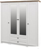 Шкаф распашной Неман мебель Тиволи МН-035-24 (белый структурный/дуб стирлинг)