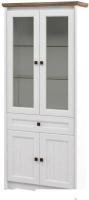 Шкаф-витрина Неман мебель Тиволи МН-035-08 (белый структурный/дуб стирлинг)