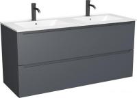 ЗОВ Тумба под умывальник Дион 120 D120LAFM7015MKV5 (графит матовый)
