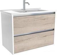 ЗОВ Тумба под умывальник Парма 80 P80LWP0MWHMC1A (белый/белый галифакс)