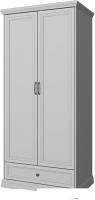 Шкаф распашной Anrex Valencia 2DG1S (серый)