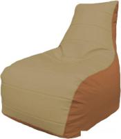 Кресло-мешок Flagman Бумеранг Б1.3-14 (бежевый/оранжевый)