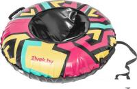 Тюбинг 21vek Vortex ТВ107 (желтый/бирюзовый/черный)