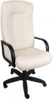Кресло Деловая обстановка Атлант Стандарт (светло-бежевый, кожа люкс)