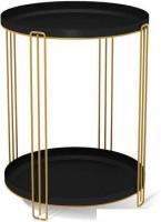 Журнальный столик Sheffilton SHT-CT31 (золото/черный муар)